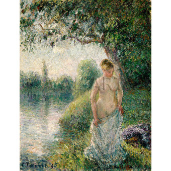 Репродукции на картини: Къпещата се (1895) – Камий Писаро